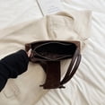 thumbnail image 2 of Bolso Hombro para Mujer Mano Con Lazo Sólido Gamuza El (café), 2 of 8