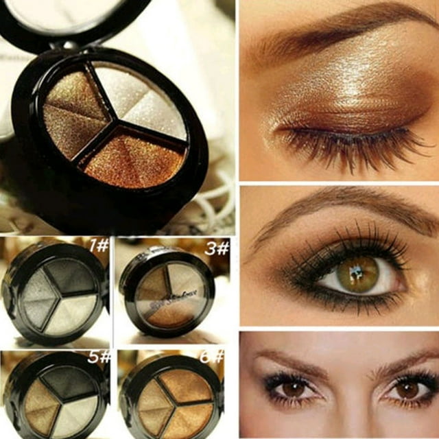 Smoky Cosmetic 3 Colors Professional Matte Eyeshadow Makeup Eye Shadow Eye Shadow Glitter