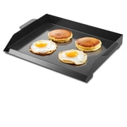 KFFKFF Carbon Steel Griddle, 22x16 inches Rectangular Flat Top Plate Grills, Suitable for BBQ Grill, Teppanyaki, Compact and Transportable, Ideal for Outdoor Gatherings and Camping, Black