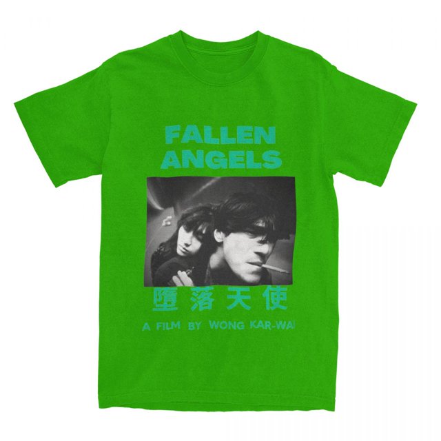 Camiseta con estampado de ángeles caídos para hombre y mujer camisa informal Vintage con cuello redondo de algodón a la moda talla grande de verano