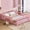 Pink, variant on Full Montessori Floor Bed with Slats and Safety Guardrails, Solid Wood Floor Bed with Fence and Without Door, Easy Assemble Montessori Bed for Girls and Boys, Natural