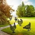thumbnail image 1 of Regalos únicos para amantes de las gallinas, arte de metal para el patio con diseño exquisito, resistencia a la intemperie que garantiza la longevidad, decoración encantadora para cualquier jardín o, 1 of 6