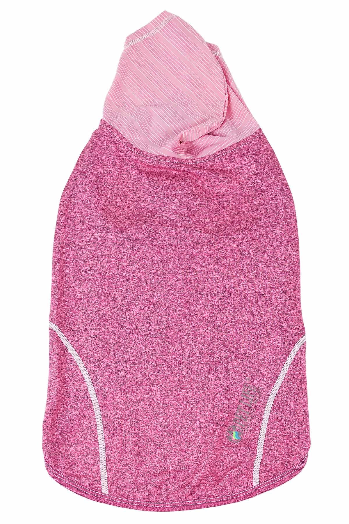 Pet Life ® Active 'Pull-Rover' 4-Way Stretch Sleeveless Fitness Yoga Dog T-Shirt Hoodie