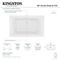 thumbnail image 5 of Aqua Eden VTPN593619C 59" Acrylic Rectangular Drop-In Tub with Reversible Drain, Glossy White, 5 of 7