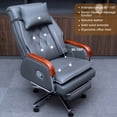 thumbnail image 3 of Kinnls Cameron High Back Chair Managerial Chairs & Executive Chairs (Massage-Cowhide-Gray), 3 of 8