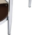 thumbnail image 4 of Twin Top Coffee Table with Tubular Rounded Legs, Silver, 4 of 5