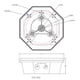 thumbnail image 2 of STA-55H Safety Keyhole GPS Case IP67 UV High Capacity Housing Agricultural GNSS Antenna Housing for RTK Receiver, 2 of 5