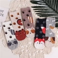thumbnail image 4 of 5 Pairs Womens Cute Socks, Dog Cat Novelty Animal Socks, Girl Cartoon Cotton Casual Crew Funny Socks Gifts, 4 of 5