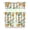 Lemon, variant on Chic Elegant 3-Piece Kitchen Curtains - Classic Vintage Floral Rod Pocket Window Treatment Panels with Valance
