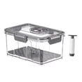 thumbnail image 2 of Conteneur sous Vide / Organisation des Couvercles Transparent pour Scelleuse sous Vide Portable Garde-Manger Stockage Alimentaire Conteneur Alimentaire, Gris 2.5L, 2 of 8