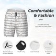 thumbnail image 2 of Kdxio Cute Goose Print Men's Swim Trunks with Compression Liner 7 Inch Inseam Quick Dry Swim Shorts, 2 of 5
