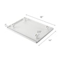 thumbnail image 7 of Yamazaki Home Rolling Caddy, White, Steel, Supports 66 pounds, Wheels, Minimal Assembly, 7 of 7