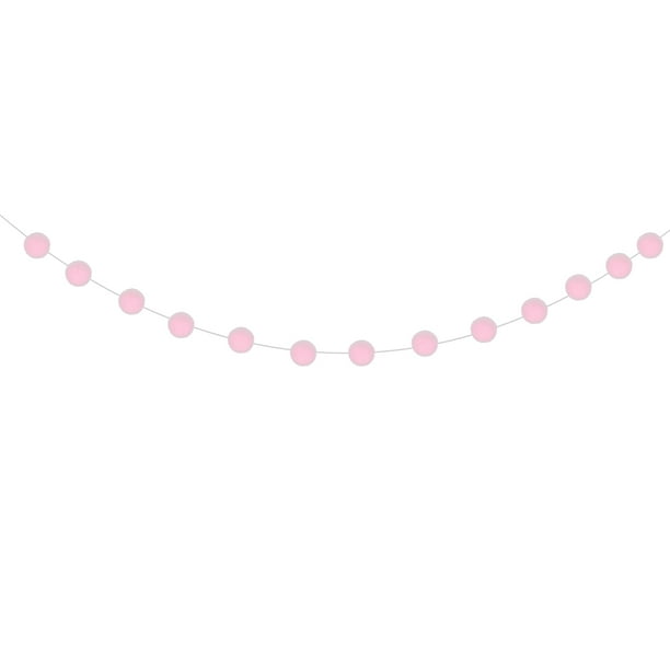 Matsuzay Pancarta decorativa de algodón, 0 Uds., pancarta para fiesta, pancarta colgante para fiesta de cumpleaños Kits de decoración para fiestas Rosa 6.5 pies