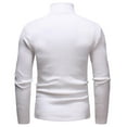 thumbnail image 3 of Bcfgryg Men Solid Color High Neck Dough Sweater Casual Loose Fashion Comfortable Trend Business Sweater Men Sweaters White XXL, 3 of 4