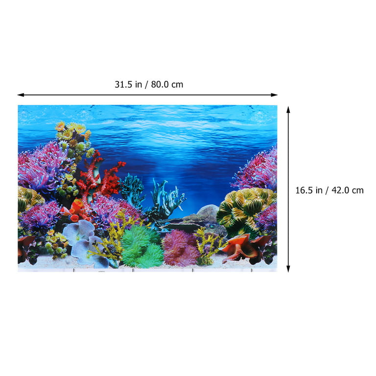 Tinksky Fish Tank Background Underwater Poster Aquarium Background  Landscape Backdrop 