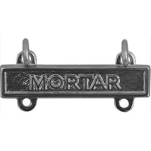 Army Qualification Bar Mortar (Oxidized Finish)