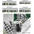 thumbnail image 5 of Merry Christmas Kitchen Valance,Plaid Xmas Tree Window Valances,Winter Snowflakes Short Curtains Window Treatment Rod Pocket Drapes,Grey Back Valances Curtain for Bedroom 54x18in, 5 of 6
