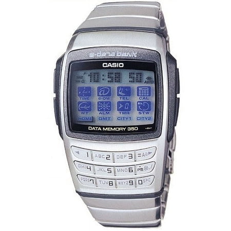 Casio Men 300 Telememo Databank Stainless Silver Watch