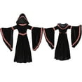 thumbnail image 1 of LUOGENLI Robe pour Tout-Petits Filles Style Ancien Robe de Fête Ensemble Robe pour Filles Denim Fluide Noir 4-6 Ans, 1 of 7