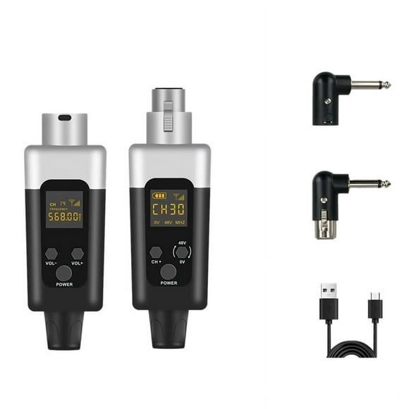 0V/48V Wireless XLR Microphone Transmitter and Receiver Microphone Wireless SystemXL16986