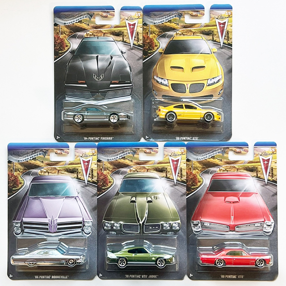 HW 2025 Sliver Series Pontiac Series #1-5 Set of 5 Cars GRT01
