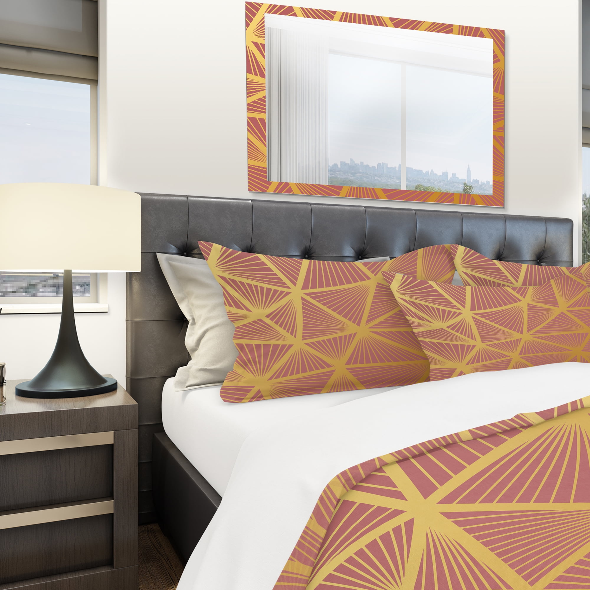 Designart 'Geometric Decorative Pattern' Modern Duvet Cover Set