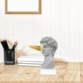 thumbnail image 4 of Ice Cream Smashing David Statue European Modern Simple David Head Bust Statue Bedroom Living Room Porch Desktop Decor A, 4 of 5