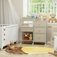 thumbnail image 5 of Baby Diaper Organizer and Storage Cart - 3 Tiers with Dividers and Drawers for Nursery, Bedroom, Changing Table and Crib, 5 of 7