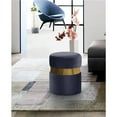 thumbnail image 4 of Meridian Furniture Hailey Contemporary Velvet Ottoman/Stool in Gray, 4 of 4