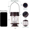 thumbnail image 2 of Faroles solares colgantes con forma de estrella de perlas, 20 LED, guirnalda de Navidad, 2 of 7