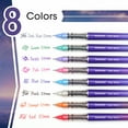 WRITECH Liquid Ink Rollerball Pens 8ct Assorted Colors Extra Fine