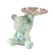 thumbnail image 5 of Estatua de oso, bandeja de almacenamiento, decoración de mesa nórdica, llavero, escultura de oso de cerámica para dormitorio, hogar y sala de estar Verde, 5 of 8