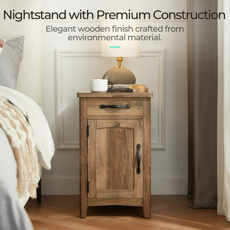 Small nightstand with charging cheap station