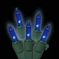 thumbnail image 2 of Vickerman 50 Blue Mini Light on Green Wire, 23' Christmas Light Strand, 2 of 2
