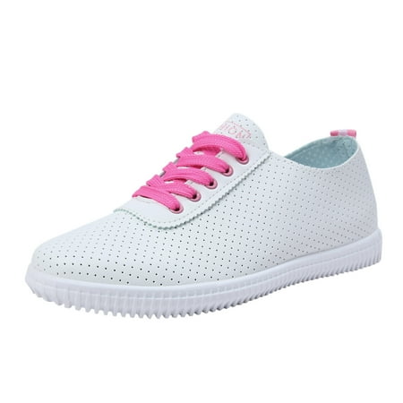 

Blphud Comfortable Shoes Summer Shoes for Women 2024 Casual Women Shoes Slip on Women Casual Shoes Color Blocking New Pattern Seasonal Shoes Light Soles Comfortable Lace Up Shoes Pink 40