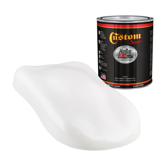 Arctic White - Hot Rod Flatz Urethane Automotive Flat Matte Car Paint, 1 Quart Only