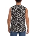 thumbnail image 4 of Daiia Hand Drawn Snake Printed Men's Tank Tops,Casual Soft Sleeveless Gym Muscle Shirts Bodybuilding Tee-XX-Large, 4 of 8