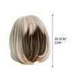 thumbnail image 3 of Guoxxzi Short Straight Hair Wig With Straight Bangs, 3 of 5