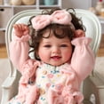 thumbnail image 2 of Muñeca Reborn Babeside Bailyn, 43 cm, con pelo castaño rizado, 2 of 9