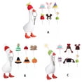 thumbnail image 4 of relayinert 6Pcs Bright Colors Knit Cap Go Hat Hand Woven Adjustable Hats Geese Ideal for Desktop Geese(Excluding Geese) Set 3, 4 of 6