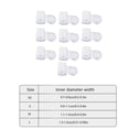 thumbnail image 4 of pitrice 10 Pairs High heel Stopper Set Non-slip PVC Shoe Heel Protector Kit Shoe Accessories, Transparent, XS, 4 of 8