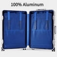 thumbnail image 2 of Equipaje rodante de aleación de aluminio y magnesio, cubierta de carrito de Metal de 20 pulgadas, maleta de mano ligera para viaje de negocios, cabina de viaje, 2 of 3