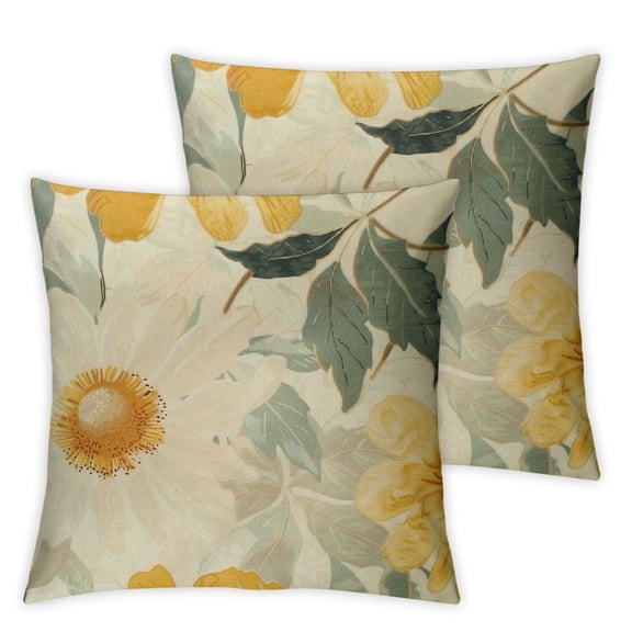 nygtbtfer Pillow Covers Set of 2 Farmhouse Decor Blue Pillowcases Decorative Throw Pillow Covers Fall Decorations (Green) White