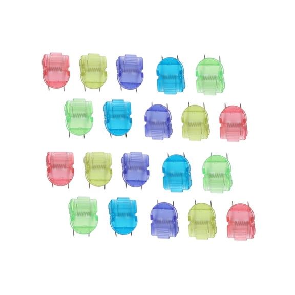 20 pcs Cubicle Clips for Walls, Push Pin Clips for Bulletin Board, Cubicle Accessories Fabric Partition Panel Wall Clip for Hanging Photos, Notes, Memos, Data Cables (Multicolor)