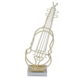 thumbnail image 1 of Violin Ornament Modern Style Iron Decorative Golden Minimal Line Instrument Statue for Desk Decoration, 1 of 5