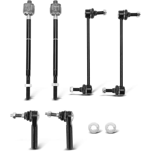 A-Premium 6Pcs Suspension Kit, Sway Bar Link, Inner Outer Tie Rod End, Compatible with Ford Mustang 2011 2012 2013 2014 3.7L 5.0L 5.4L 5.8L
