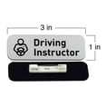 thumbnail image 2 of Signs ByLITA Driving Instructor Graphic 1 x 3" Name Tag/Badge, Brushed Gold, (3 Pack), 2 of 2