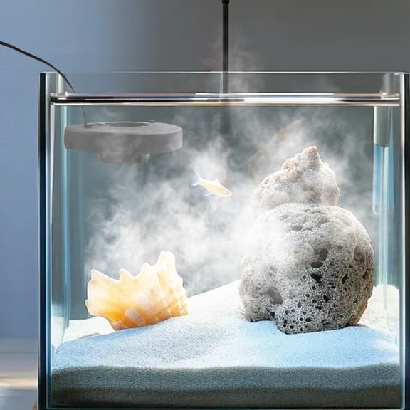 Mist Maker Fogger, Mister Fog Maker, Mini Mist Maker, Suitable for Use in lotus Ponds, Rockeries, Halls, Bonsa, Adaptor Voltage: 110V 60Hz