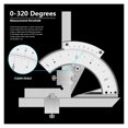thumbnail image 2 of Angle Ruler 0-320 Degree Universal Protractor Precision Goniometer Angle Finder Measuring Tools Caliper ,Easy Setup, 2 of 6