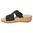 thumbnail image 3 of Easy Street Mina Women's Slide Wedge Sandals Color: Metallic Woven Ombre Size: 8, 3 of 4